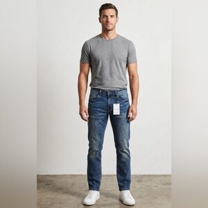 Paper Denim & Cloth Athletic Fit Jeans 30 X 32 Medium Wash Slim Tapered New